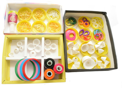 

ecaart Silk Thread Jewellery Making Mega Kit Lite
