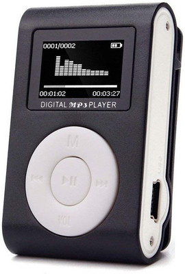 

Suroskie Mini Digital Black Mp3 Player with Micro SD Slot & Display Compatible with All Smartphones 8 GB MP3 Player(Black, 2 Display)