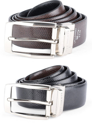 

Louis Philippe Men Black Genuine Leather Reversible Belt, Louis Philippe Men Casual Black, Brown Genuine Leather Reversible Belt, Louis Philippe Men Black Genuine Leather Reversible Belt