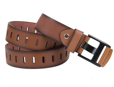 

vrom Men Casual Brown Artificial Leather Belt