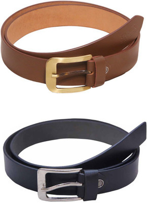

Lee Topper Men Casual, Evening, Formal, Party Black, Brown Artificial Leather Belt