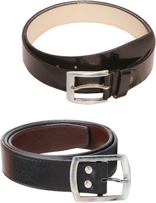 

Lee Topper Men Casual, Evening, Formal, Party Black Artificial Leather Belt