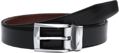 

vrom Men Formal Black Genuine Leather Reversible Belt, Brown