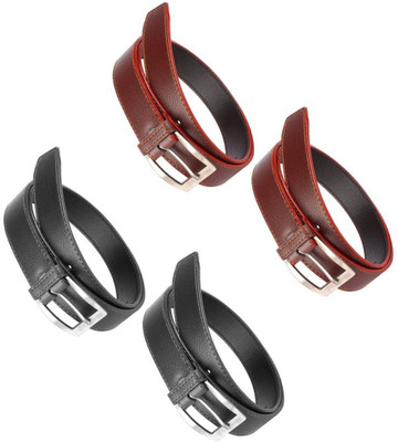 

LAER Women Formal Black, Brown Artificial Leather Belt, Multicolour