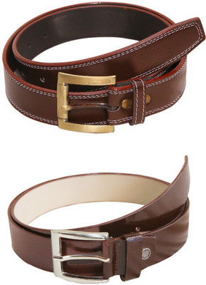 

Lee Topper Men Casual, Evening, Formal, Party Brown Artificial Leather Belt