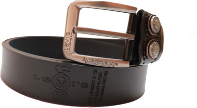 

The Viyu Box Men Formal, Casual, Evening, Party Black Genuine Leather Belt, Black;brown