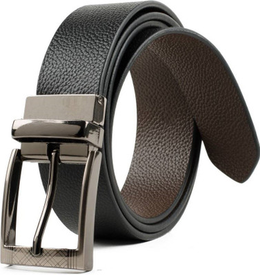 

vrom Men Formal Black Genuine Leather Belt