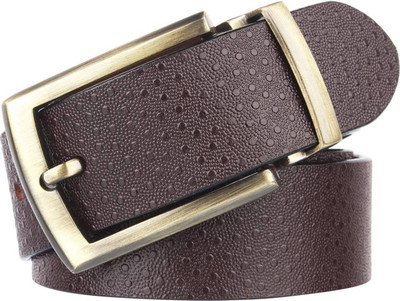 

OODI Men Casual Brown Genuine Leather Belt