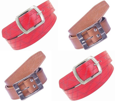 

LAER Men Casual Multicolor Artificial Leather Belt, Multicolour
