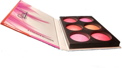 

Glam 21 6 color Blusher Palette (terracotta)(Pink, Brown, Coral)