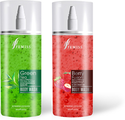 

Femiss GreenTea-Berry Body Wash(500 ml, Pack of 2)