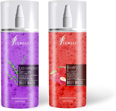 

Femiss Lavender-Berry Body Wash(500 ml, Pack of 2)
