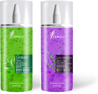 

Femiss GreenTea-Lavender Body Wash(500 ml, Pack of 2)