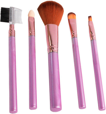 Steel Paris Beauty Brush Set of 5 ~ Perfect Quality Makeup Brushes(Pack of 5)