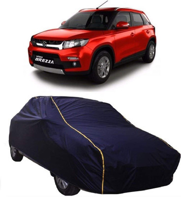 HOLME'S Car Cover For Maruti Suzuki Vitara Brezza (With Mirror Pockets)(Blue)