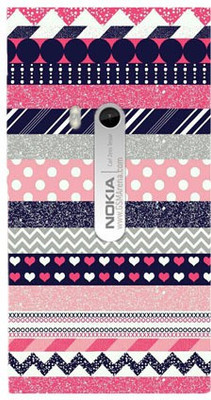 Mystry Box Back Cover for Nokia Lumia 920(Pink Purple abst, Flexible Case) Flipkart