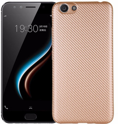 VAKIBO Back Cover for VIVO Y55s(Gold, Grip Case)
