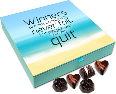 

Chocholik Gift Box - Winners Are Not People Who Never Fail - 9pc Truffles(108 g)