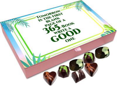 

Chocholik Gift Box - Tomorrow Is The First Blank Page - 12pc Truffles(144 g)