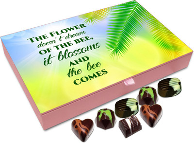 

Chocholik Gift Box - The Flower Doesn’t Dream Of The Bee - 12pc Truffles(144 g)