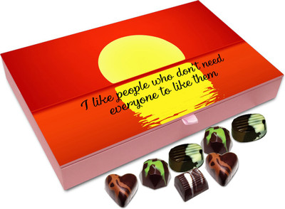 

Chocholik Gift Box - I Like People Who Don’t Need Everyone To Like Them - 12pc Truffles(144 g)