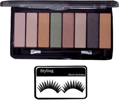 

Styling Eyelashes With Mac 8 Shades Eyeshadow Palette(Set of 2)