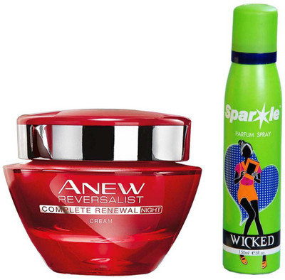 

Avon Anew Reversalist Night Renewal Cream (50 g) With one perfume spray 150 ml(Set of 2)