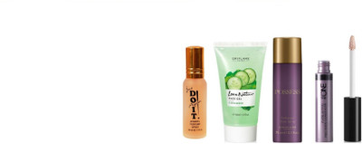 

Oriflame Sweden oriflame love nature cucumber face gel , the one concealer ( light nude ) , possess body spray with do it parfum 30 ml(Set of 4)