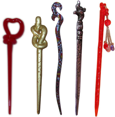 

deductible Combo of Multi Color Juda Sticks Bun Stick(Multicolor)