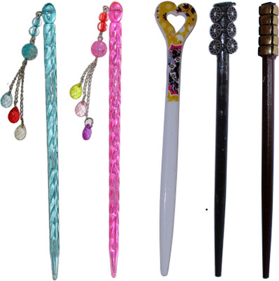 

recommend Combo of Multi Color Juda Sticks Bun Stick(Multicolor)