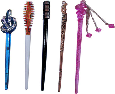 

SHIVANI Combo of Multi Color Juda Sticks Bun Stick(Multicolor)