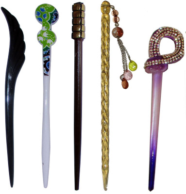 

conscience Combo of Multi Color Juda Sticks Bun Stick(Multicolor)