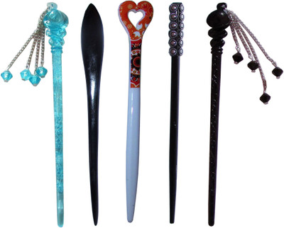 

pronunciation Combo of Multi Color Juda Sticks Bun Stick(Multicolor)