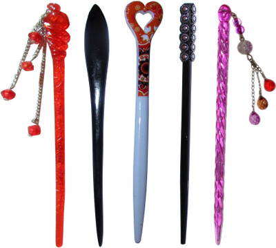 

deride Combo of Multi Color Juda Sticks Bun Stick(Multicolor)