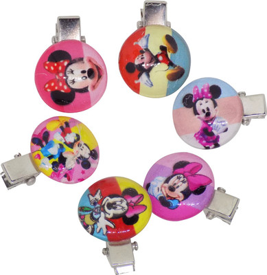

Fully Mickey Mouse New Design Baby Hair Clips, Hair Accessories For Babies, Set Of 6, Multicolor Hair Pin, Hair Clip(Multicolor)