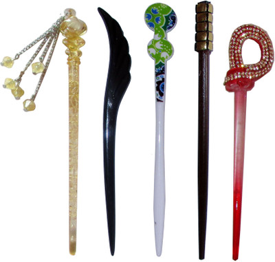 

Arctic Combo of Multi Color Juda Sticks Bun Stick(Multicolor)