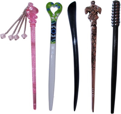 

despot Combo of Multi Color Juda Sticks Bun Stick(Multicolor)