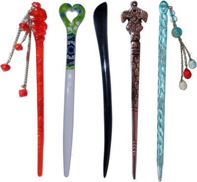 

millennium Combo of Multi Color Juda Sticks Bun Stick(Multicolor)