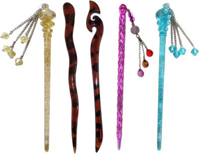 

ANIKATA Combo of Multi Color Juda Sticks Bun Stick(Multicolor)