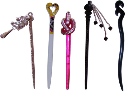 

recommend Combo of Multi Color Juda Sticks Bun Stick(Multicolor)