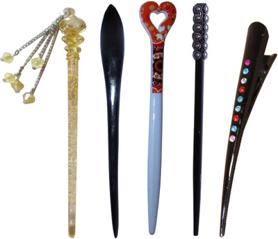 

convalesce Combo of Multi Color Juda Sticks Bun Stick(Multicolor)
