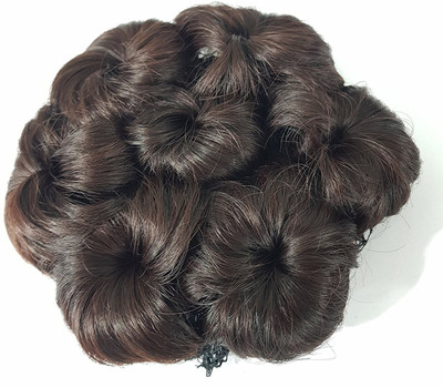 

Prime New Stylish Bridal Wedding Hair Extension Juda Accessories / Bun Maker Hair Accessories (Black) (10174) Bun(Black)