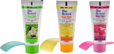 

Blue Heaven Set of Three Multi Flavor Hair Remover (30 ML*3)-rose, cucumber and lemon Cream(90 ml, Set of 3)