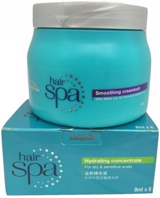 

L'Oreal Professionnel Hair Spa Smoothing Creambath 500ml With Hydrating Concentrate 6*8ml(500 ml)