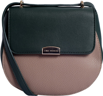 

Lino Perros Sling Bag(Black, Grey)