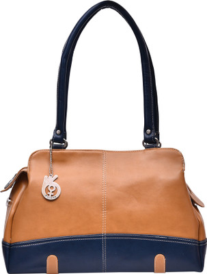 

Belizza Shoulder Bag(Tan, Blue), Blue;tan