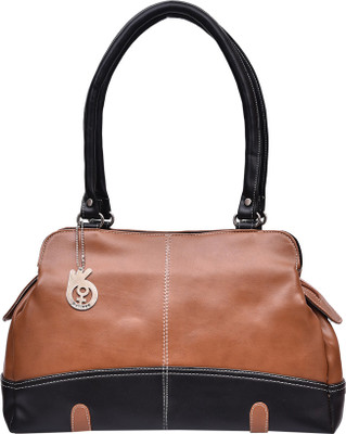 

Belizza Shoulder Bag(Tan, Black), Black;tan