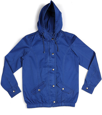 

People Full Sleeve Solid Boys Jacket, Blue