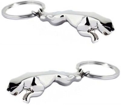 

Confident Set Of 2 Jaguar Key Chain(Silver)