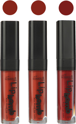 

Bonjour Paris Long lasting velvet matte lipstick(bunt amber, tan, brown, 18 g)